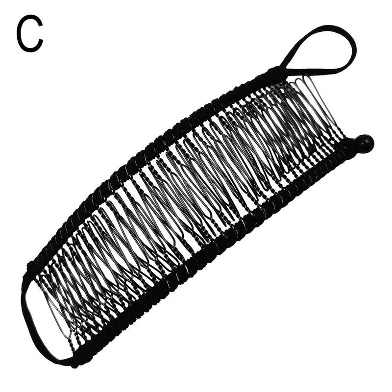 New European and American style banana hair clip hair bun maker, fashionable comb, lazy hair bun maker